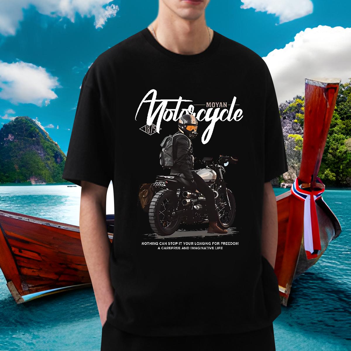 Custom T shirt DIY Anime Hip Hop Street Men Tshirts Short Sleeve Cotton O-Neck Designer Tee Shirt