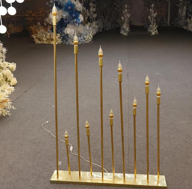 10 Heads/5 Heads Metal Candelabra Candle Holders Wedding Table Centerpiece Road Lead Candelabrum For Home Decor XJ260305