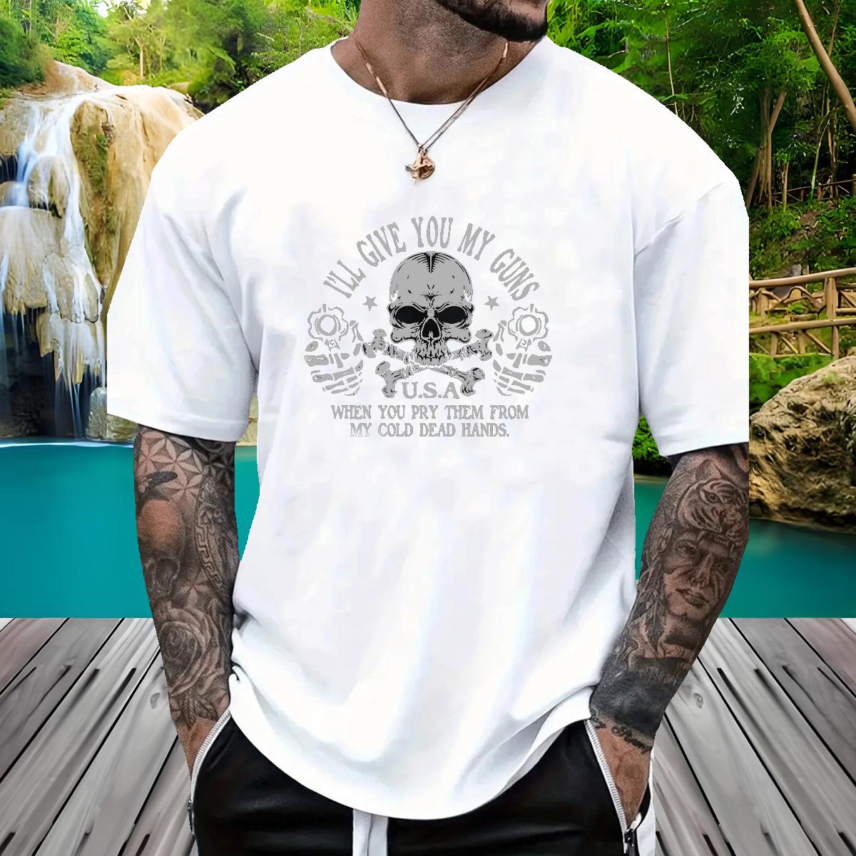 Popular T Shirt For Man Breathable Crew Neck Cotton Daily Outfit Men Tshirts Custom Print Plus Size Fashion Designer Clothes