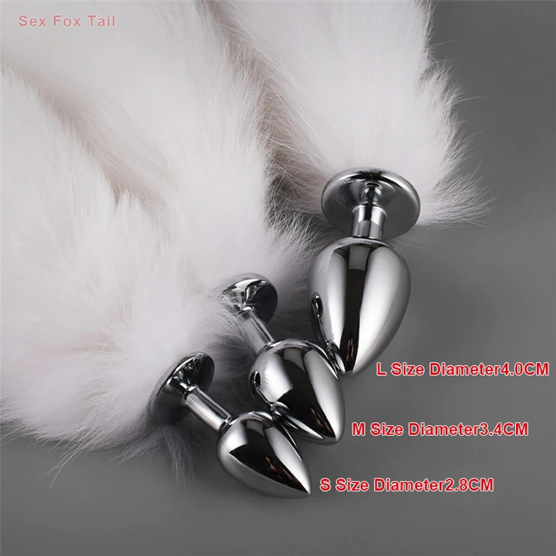 Fetish Cosplay Stage Props Anal Plug Fox Tail In Ass Sex Toys For Couples Bdsm Masturbators Adult Supplies Gay Prostate Massager 240603