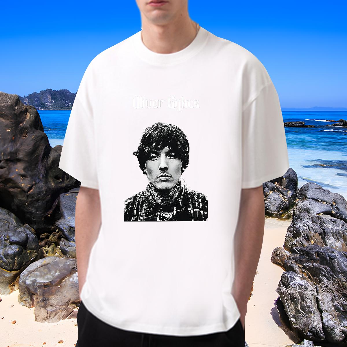 Stylist Mens T Shirts DIY Anime Street Men Tees Breathable Crew Neck Cotton Loose Fit Tee Shirt