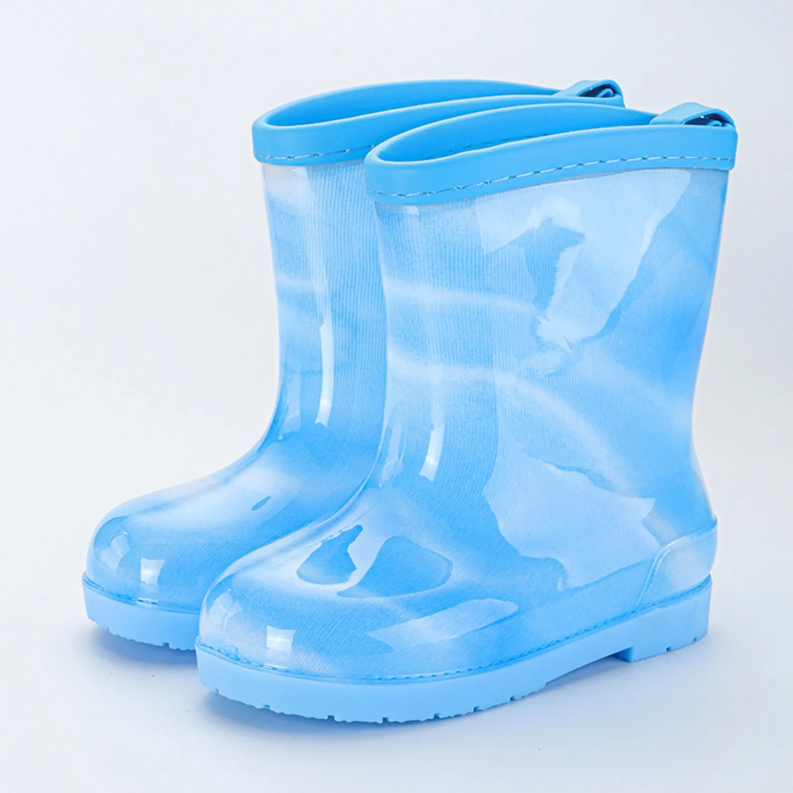 PVC Rubber High Quality Children Rainboots Waterproof Baby Boys Girls Water Shoes Lightweight NonSlip Rain Boots Kids botas 240603