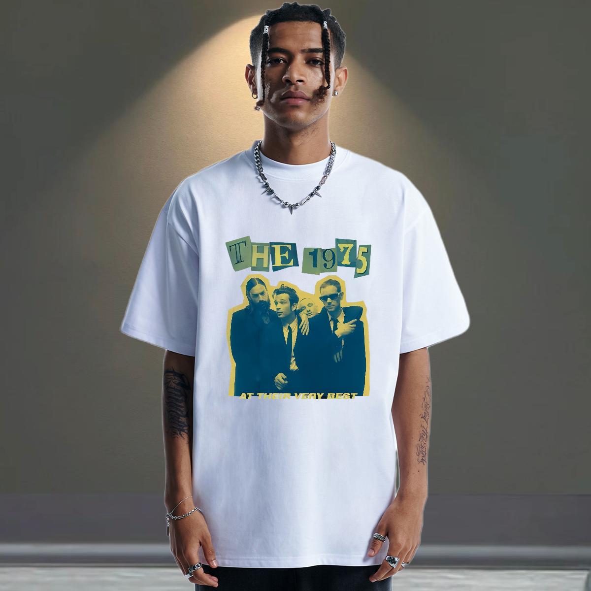 Loose Fit Mens T Shirts Daily Wear Crew Neck Cotton Breathable Men Tees Designer Fashion DIY Logo Tops Tees
