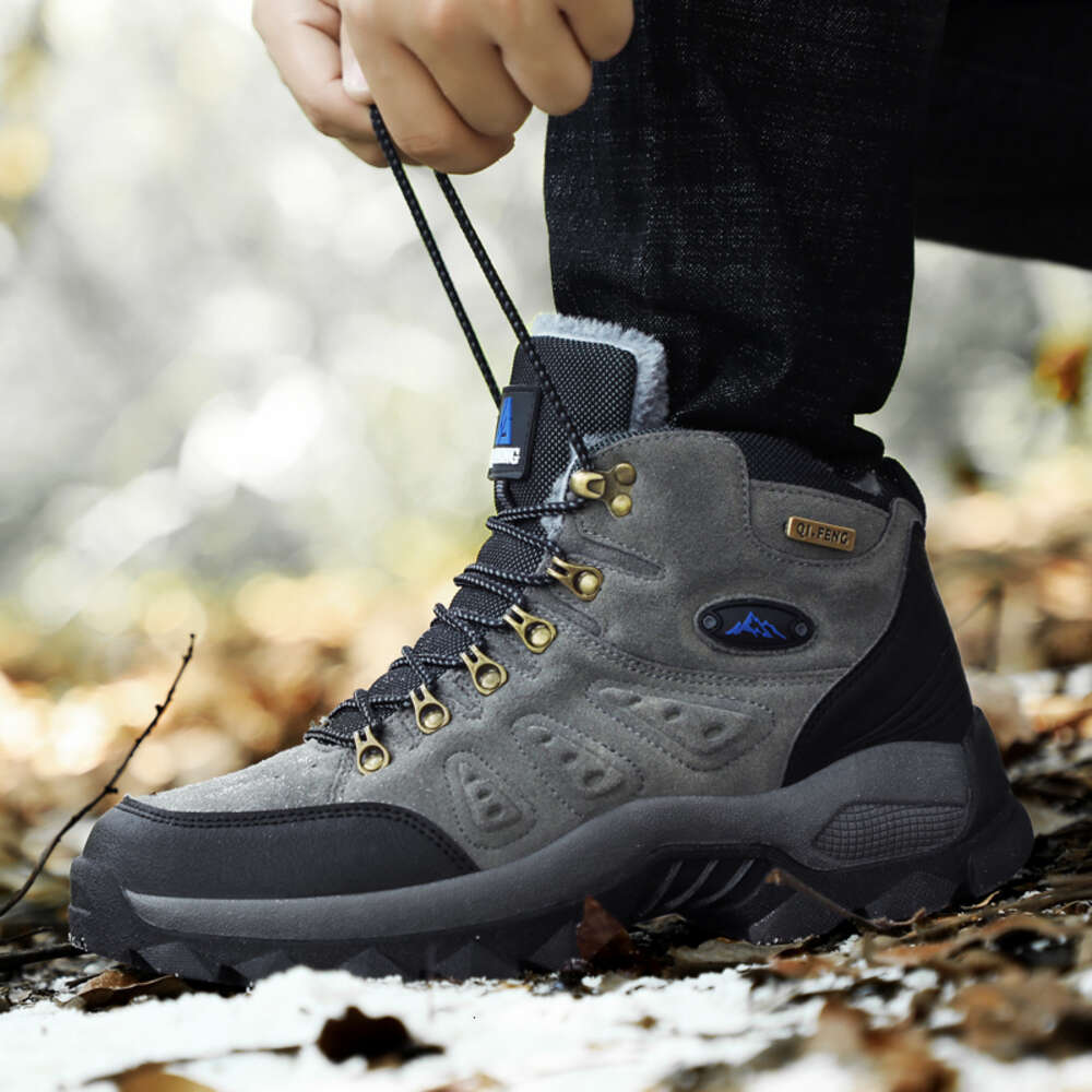 Shoes Winter Hiking Boot Outdoor Suede Trekking Men Sneakers Combat Military Fashion Casual Snow Boots 2024 7472d