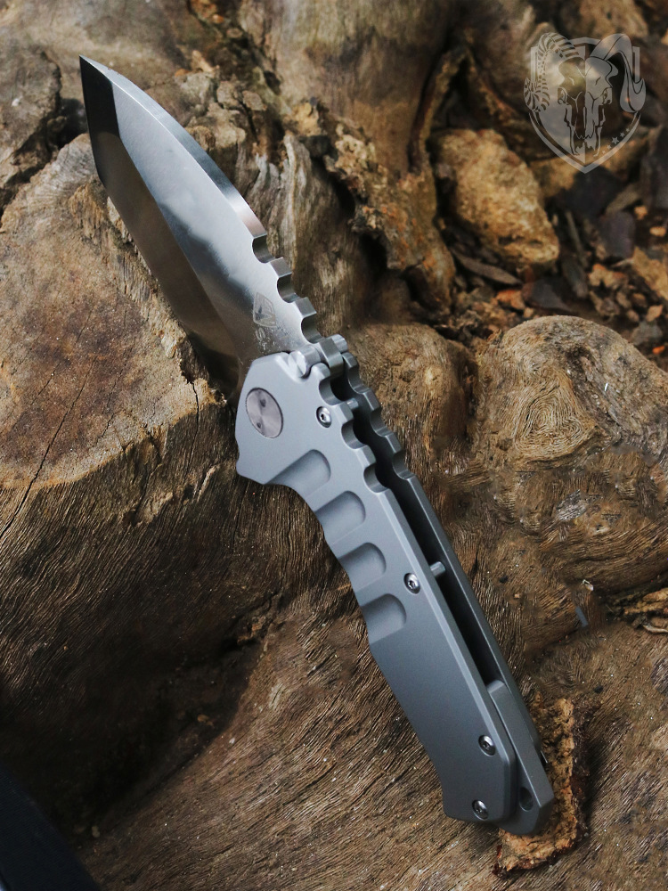 2Models Medford Folding Knife 3.74'' D2 S Blade Stone Wash Steel/G10 Handles Outdoor Self Defense Tactical Survival Knives EDC Tools