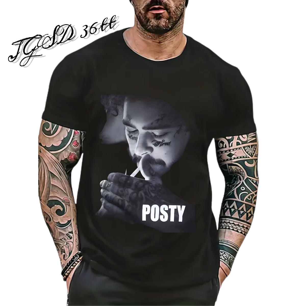 Fashion T Shirts Men Custom Printed Men Tees Sport Cotton Breathable Designer Top Tees