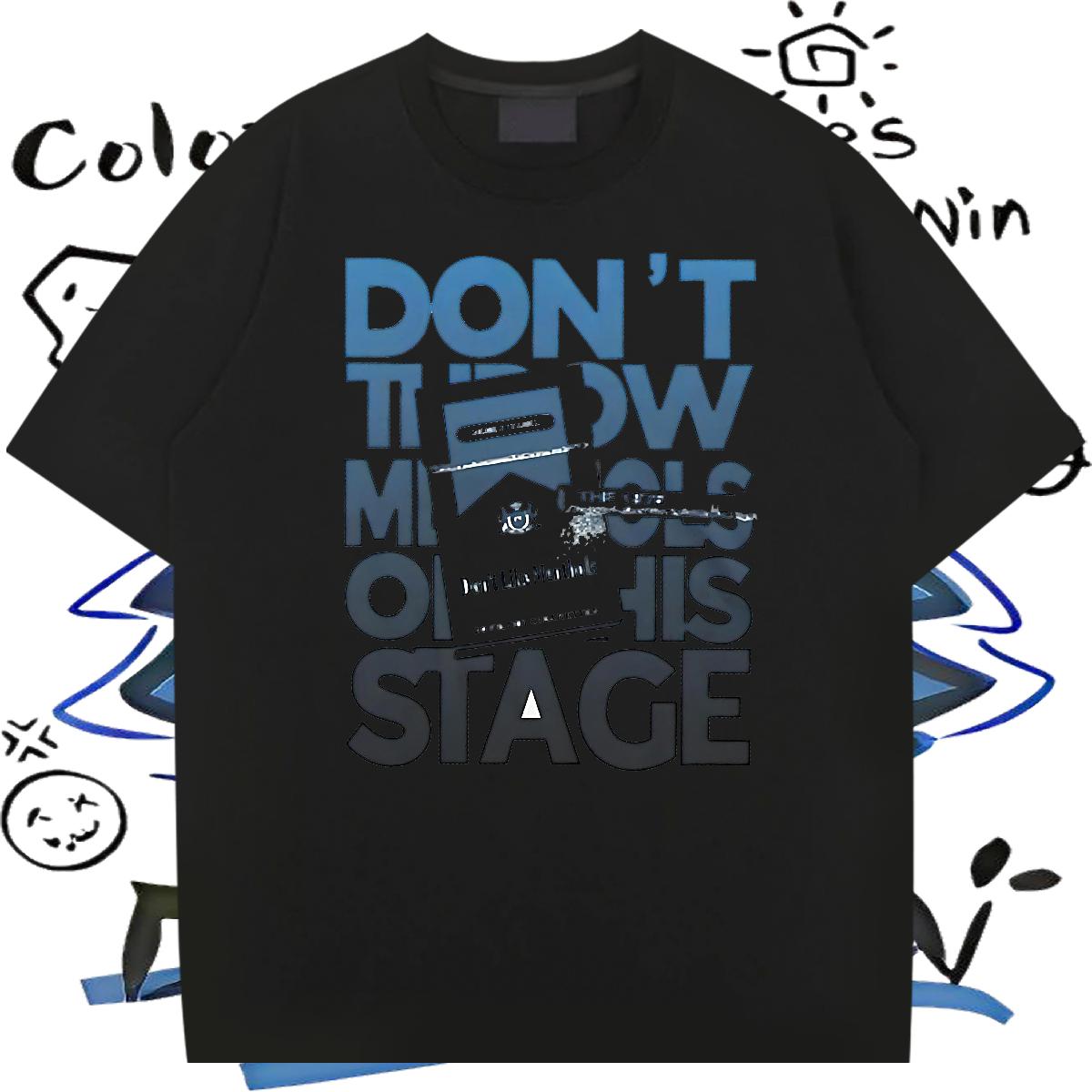 Casual New T-Shirts DIY Printed Men Clothes T-Shirt High Street Hip Hop Cotton Breathable Short Sleeve 5A Tee Shirt