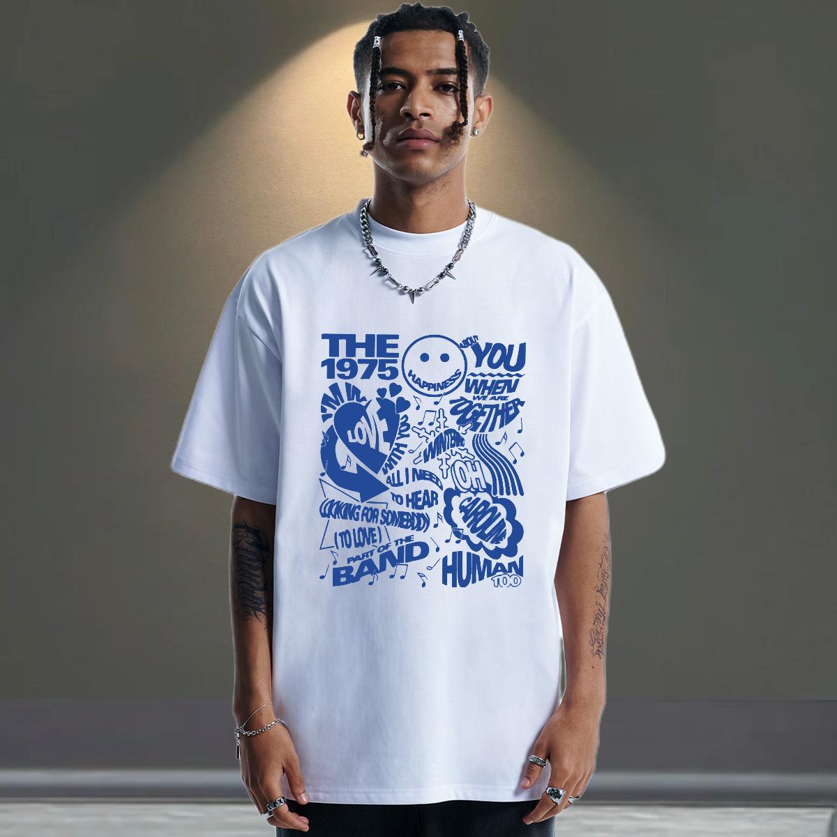 Unisex Men T Shirts Home Outdoor Round Neck Short Sleeve Mens Tshirts Designer Anime Print Tops Shirt
