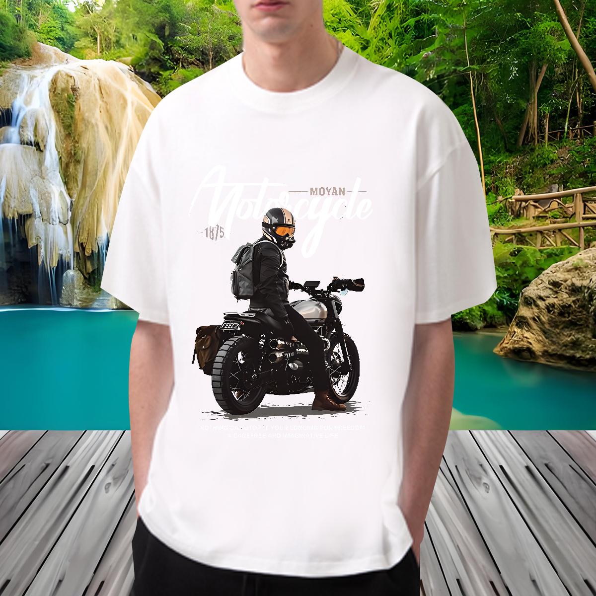 Casual New Men T Shirts Oversized Daily Wear Men Clothes T-Shirt Cotton Breathable Designer Tshirts