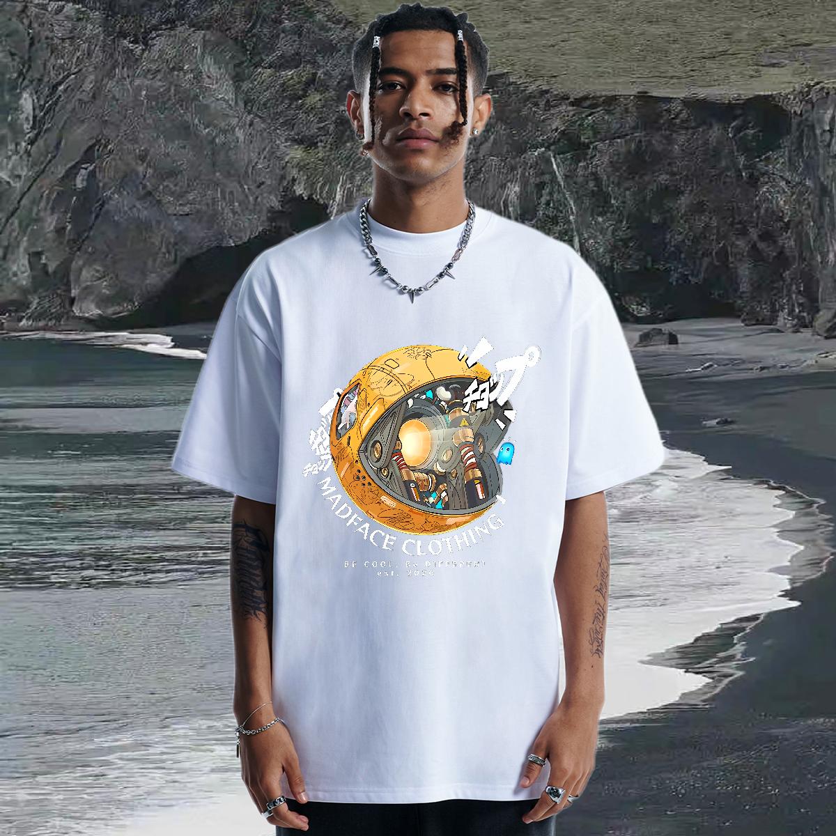 Designer Man T Shirts Round Neck Short Sleeve Street Wear Mens Tshirts DIY Anime New Designer Clothes