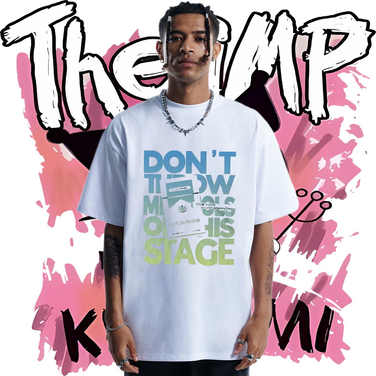 Designer Fashion T-Shirts DIY Anime Men Tops Tees Street wear Hip Hop O-Neck Short Sleeve Cotton Comfortable Tops Shirt