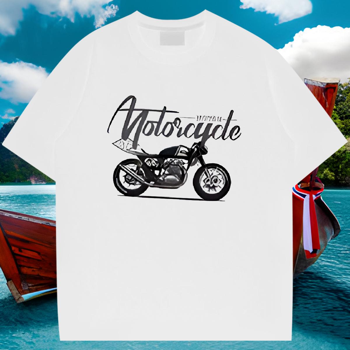 Fashion Design T-Shirts for Men Cartoon Print Casual Beach Men Tshirts Crew Neck Cotton Breathable High Quality Wear