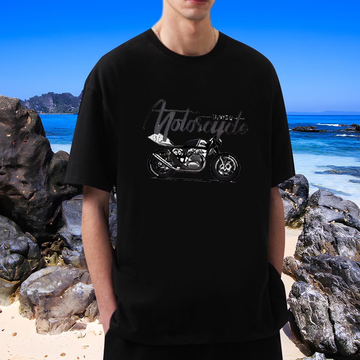 Stylist Man T Shirts DIY Spring Summer Men Clothes T-Shirt Short Sleeve Cotton O-Neck Cool Tops Shirt