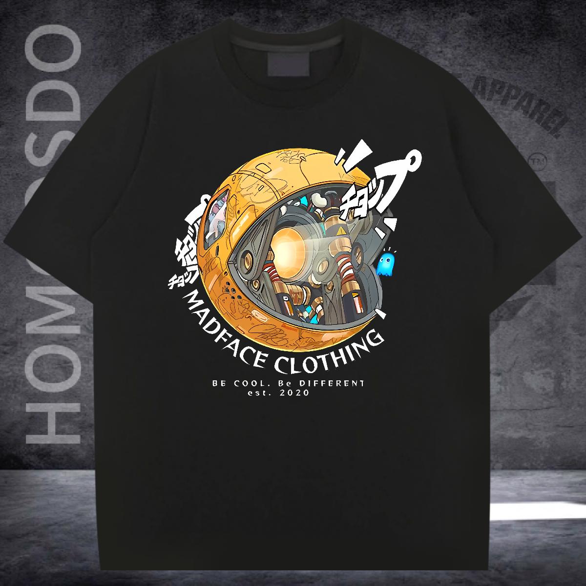 Fashion T Shirts Men DIY Printed High Street Hip Hop Tshirts Breathable Crew Neck Unisex Polos