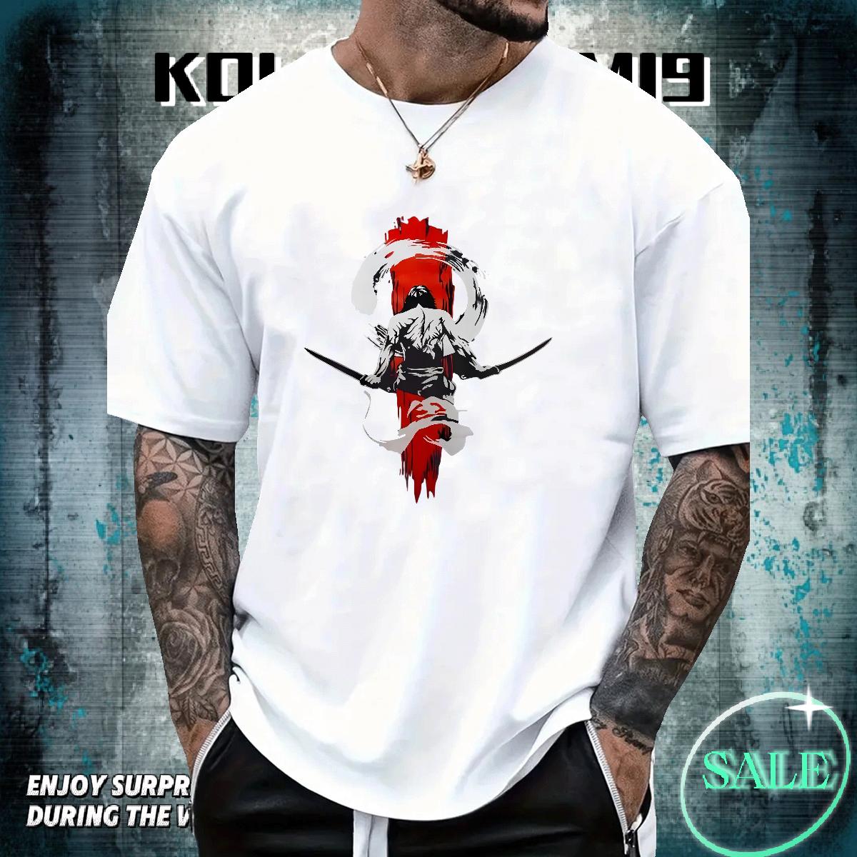 Loose T shirt Sports Casual Crew Neck Cotton Men Tshirts Wholesale Custom Tees