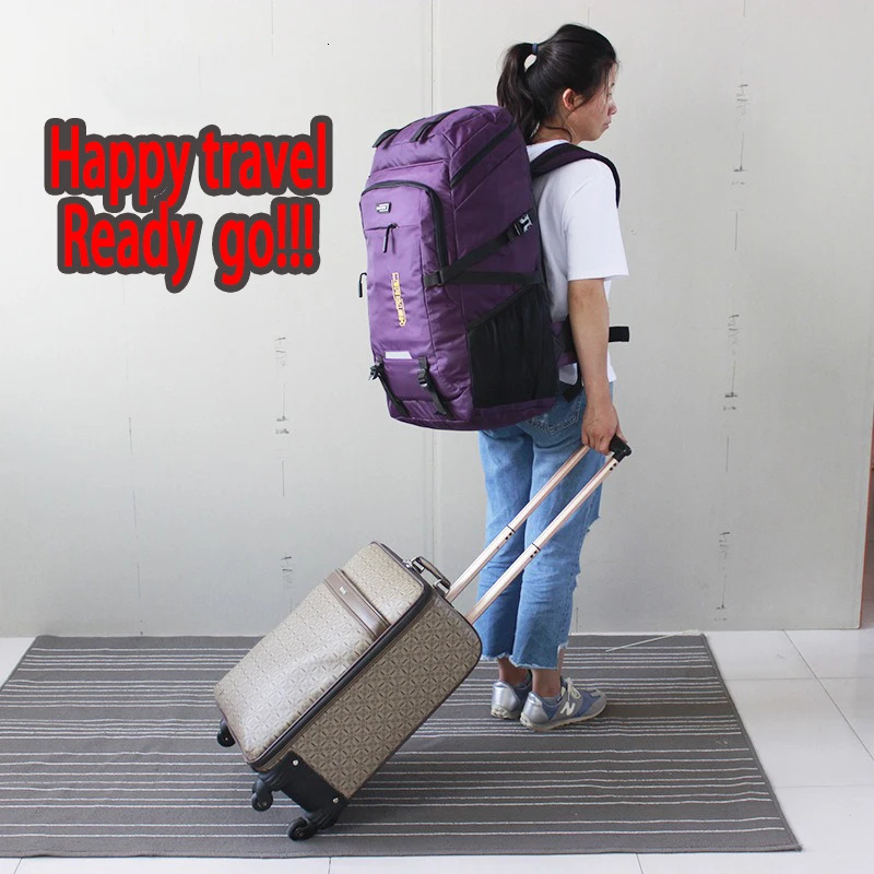 80L Super Large Capacity Outdoor Hiking Mountaineering Bag Mens Travel Luggage Camping Backpack Womens Computer 240520