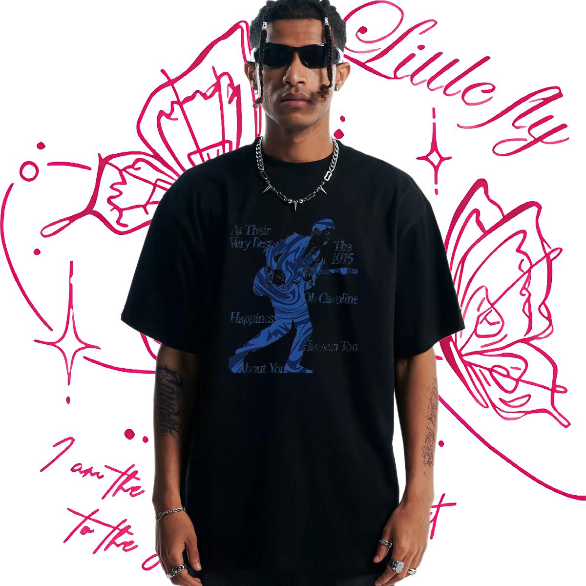 Designer Fashion T shirt Custom Printed Couples T Shirts Sports Casual Crew Neck Cotton Breathable Unisex Tops