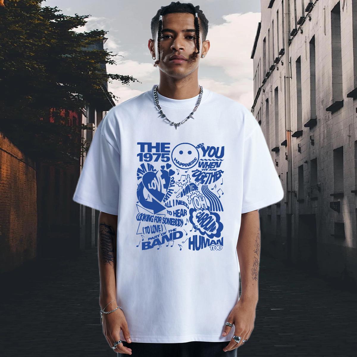 Custom Mens T Shirts Custom Print Oversized Men Tshirts Casual Daily Wear Breathable Short Sleeve Soft Top Tees