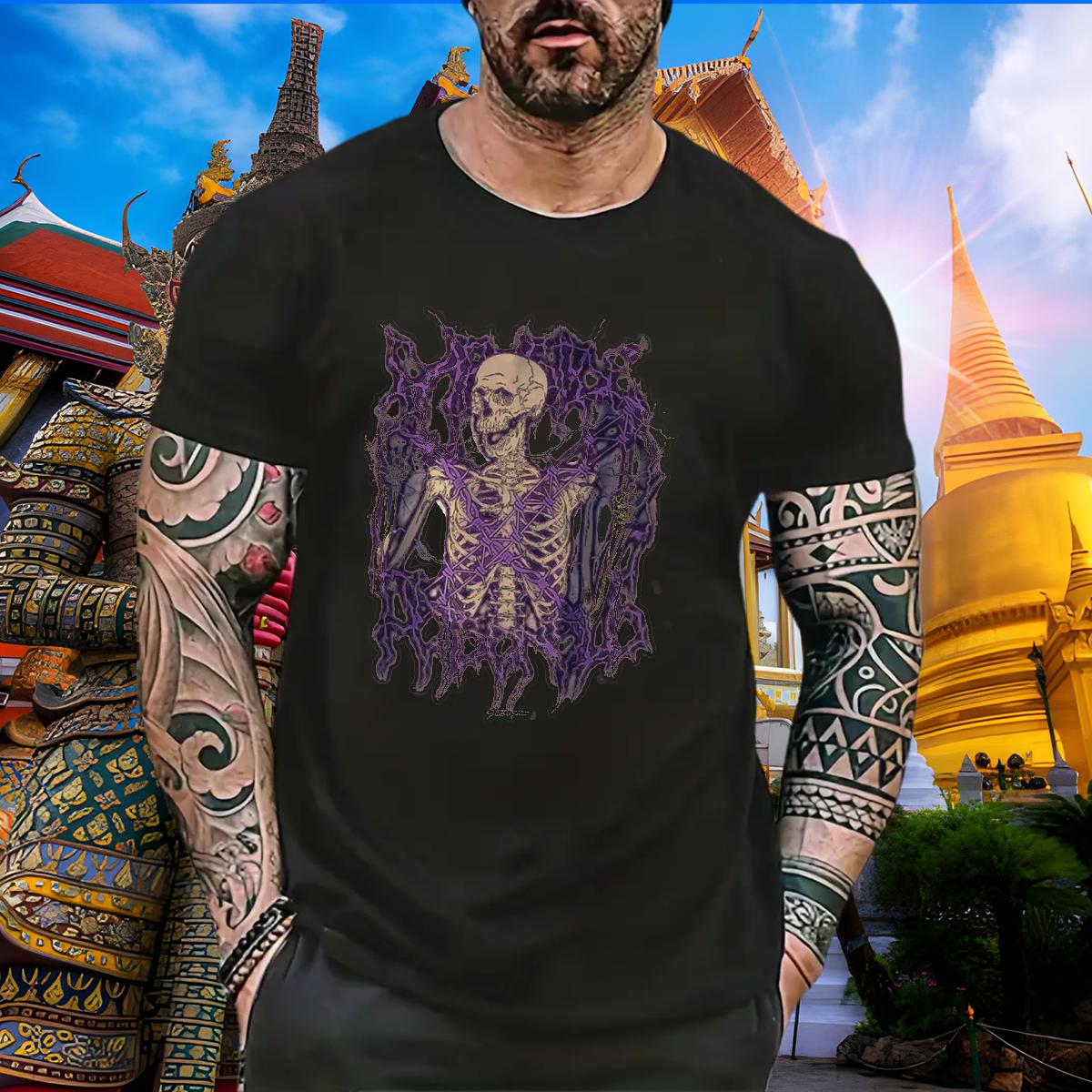 DIY Customized Men T Shirts Floral Print Mens Tshirts Hip Hop Street Breathable Short Sleeve Loose Fit Tops Shirt