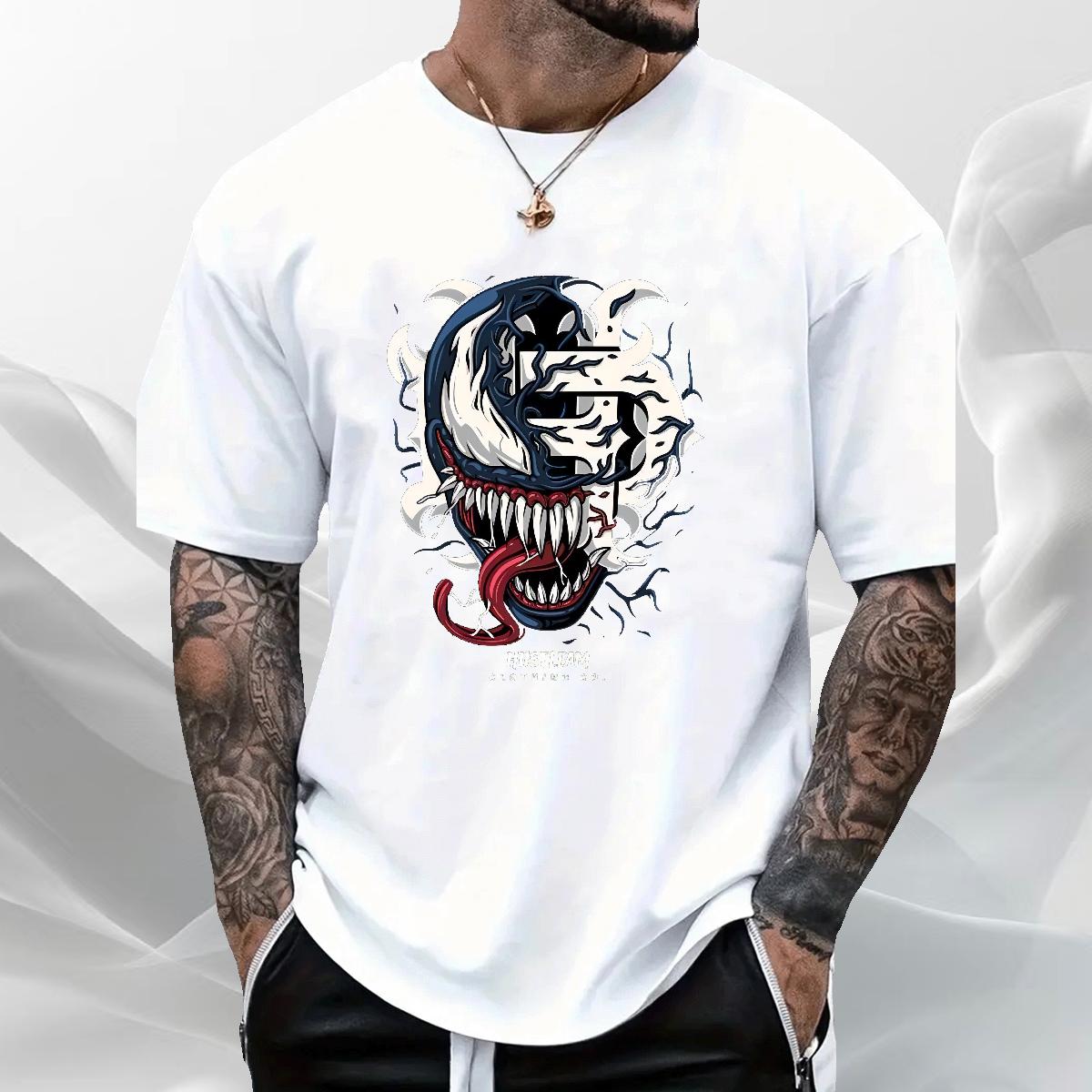 Loose Fit Mens T Shirts Home Outdoor Cotton Breathable Soft Tshirt for Man Woman Stylist Custom Cartoon Tops