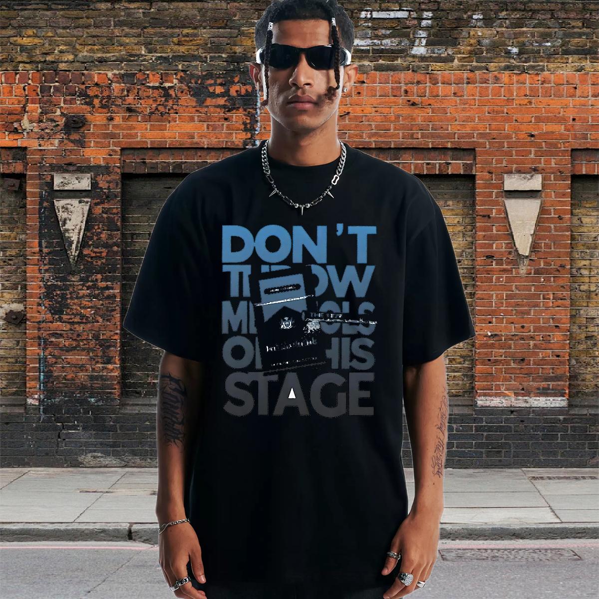 5A T Shirt For Man Crew Neck Cotton Breathable Beach Men Clothes T-Shirt DIY 2024 New Tees