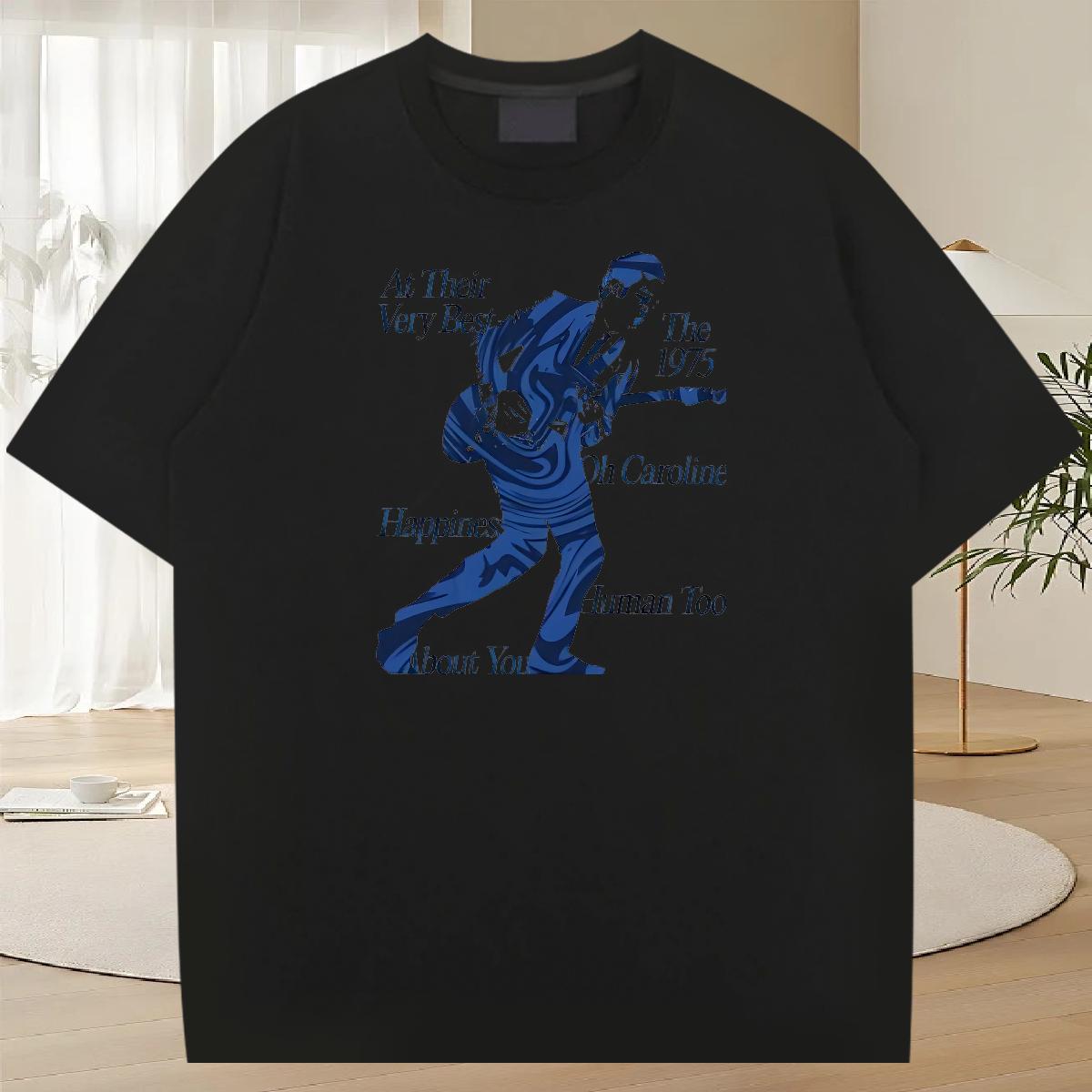 Popular Mens T Shirts 180g Cotton Summer Casual Men Tops Tees Black Oversized New Arrival Top Tees