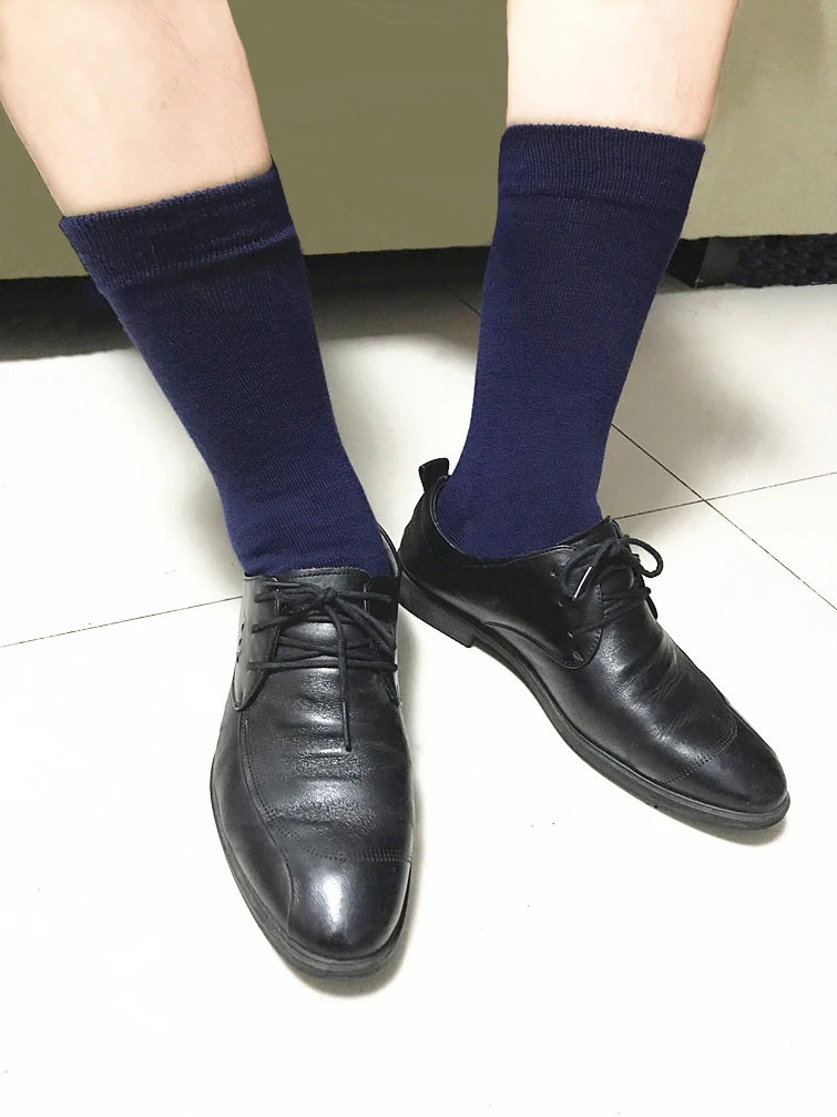 100% Merino Wool Dress Socks Men Lightweight Thin Hiking Outdoor Sports Running Moisture Wicking 240603