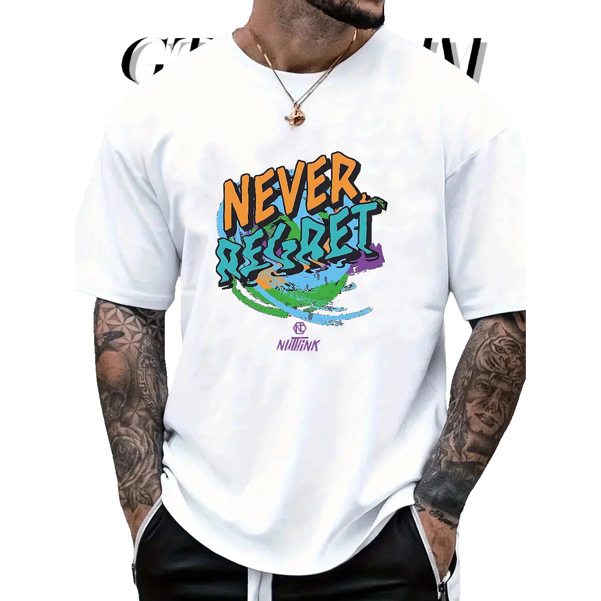 Soft Mens T Shirts Street Wear Breathable Crew Neck Mens Tshirts 2024 New Graphic Tees Shirts