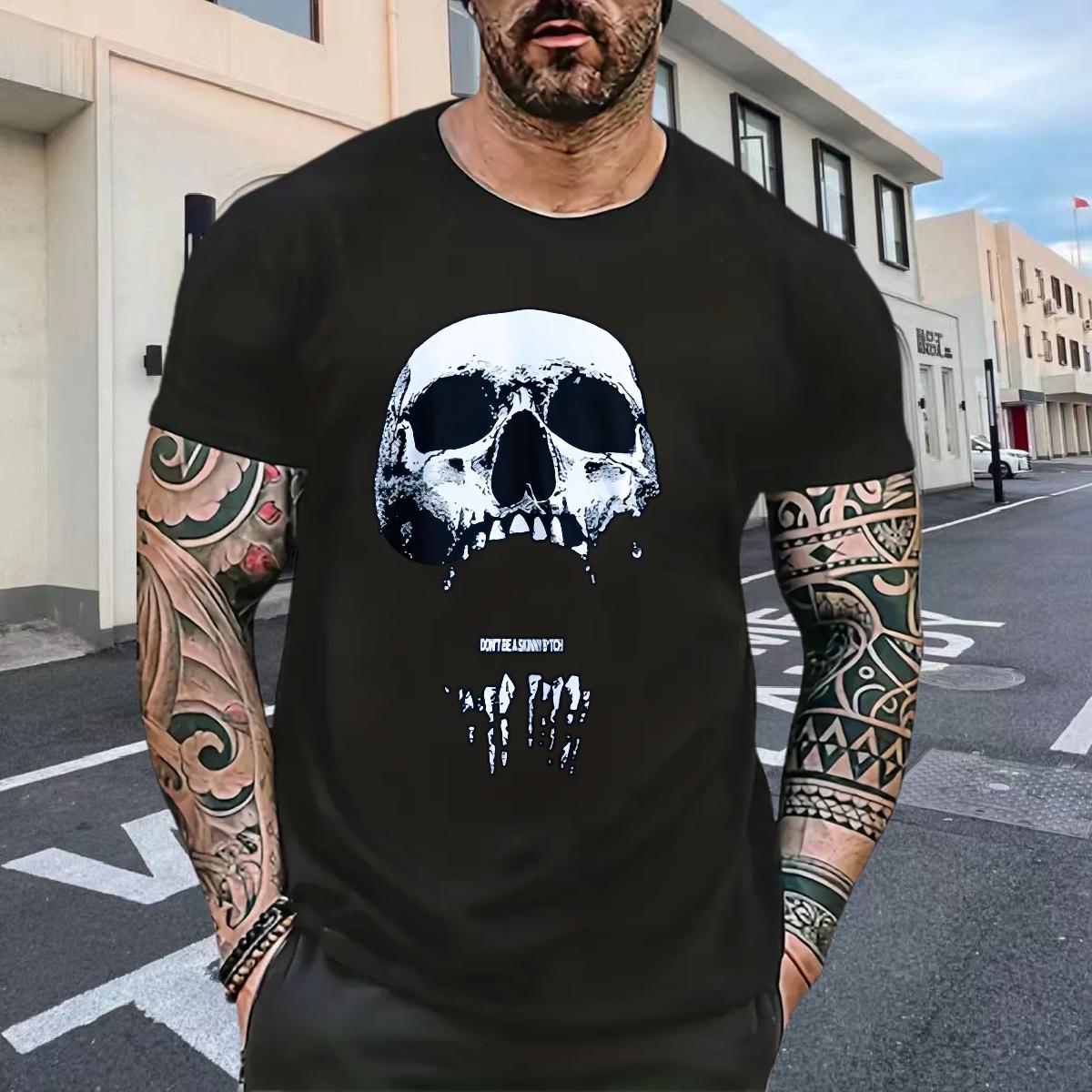 Classic Man T Shirts Black White Men Tshirts Sport O-Neck Short Sleeve Cotton Cool Tee Shirt