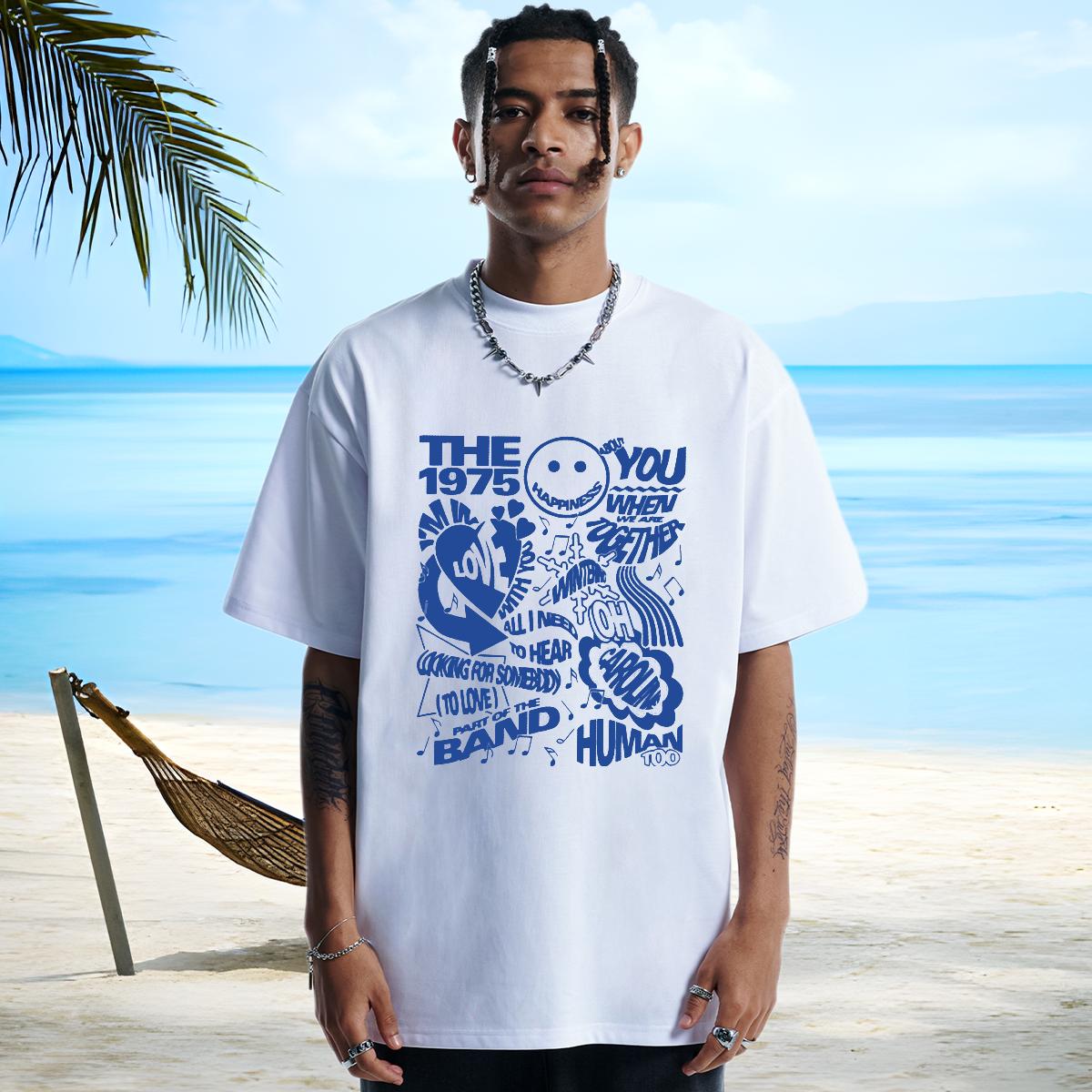 Soft T Shirt For Man Anime Printing Street Round Neck Short Sleeve Men Clothes T-Shirt New Designer Custom Print Oversized Tshirts