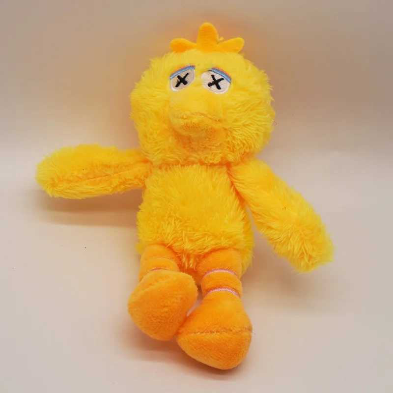 Plush Keychains Bag Parts Accessories Sesame Street Elmo Biscuit Monster Big Bird Sesame Street Filling Doll Keychain WX5.30
