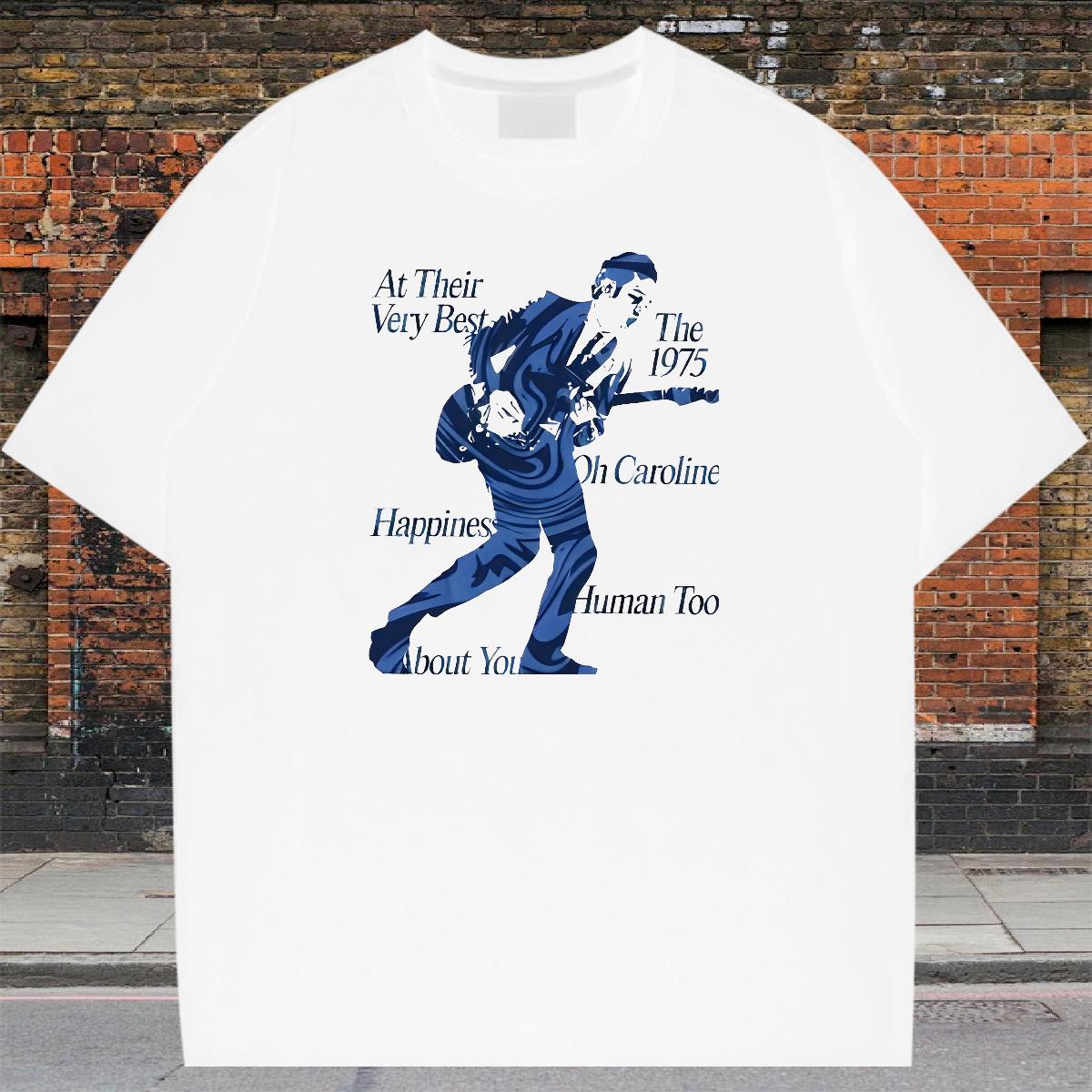 Loose Fit T shirt Round Neck Short Sleeve Street Tshirt for Man Woman Custom Print Plus Size Designer Tees Shirts