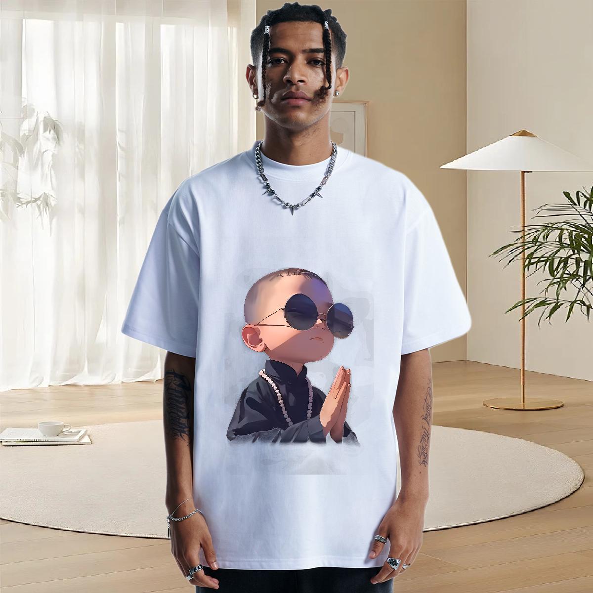 Brand T-Shirts for Men Home Outdoor Cotton Breathable Soft Men Tshirts Fashion DIY Printed Top Tees