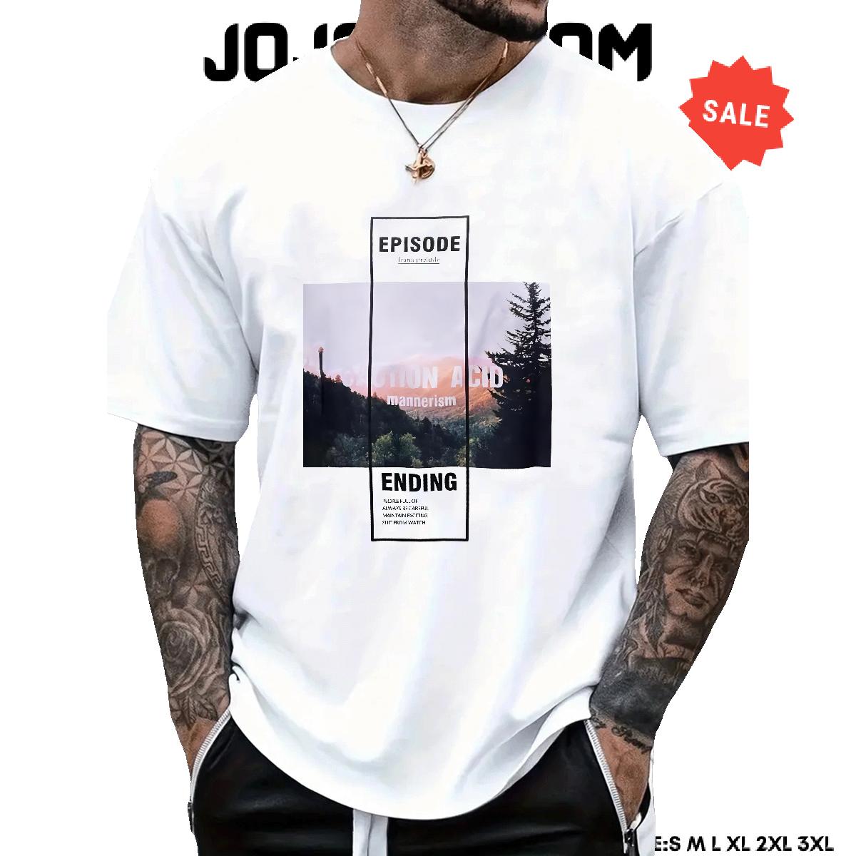 Cool Design Men T Shirts Daily Outfit 180g Cotton Couples T Shirts 2024 New Asian Size Tshirts