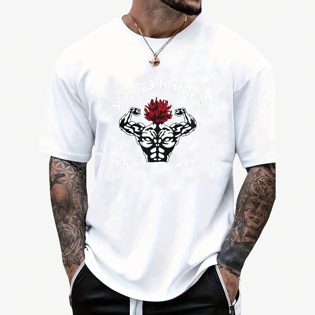 Classic Casual T-Shirts for Men Asian Size Men Tees Home Outdoor Crew Neck Cotton 5A Clothings