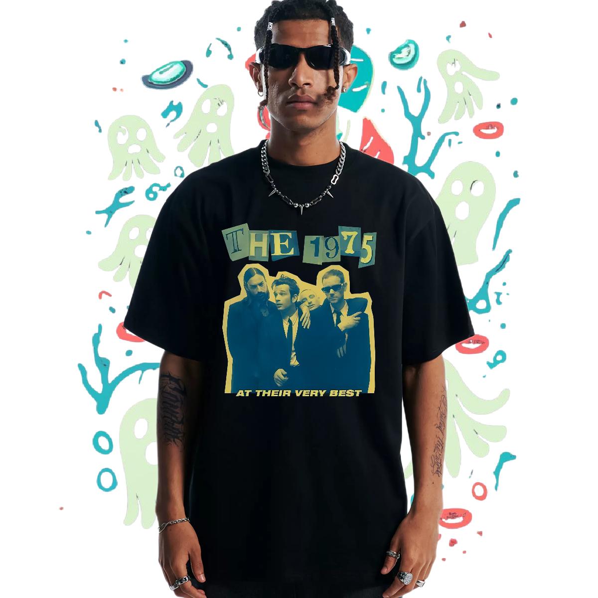 5A Men T Shirts Street Wear Crew Neck Cotton Breathable Tshirts 2024 New Custom Printed Clothings