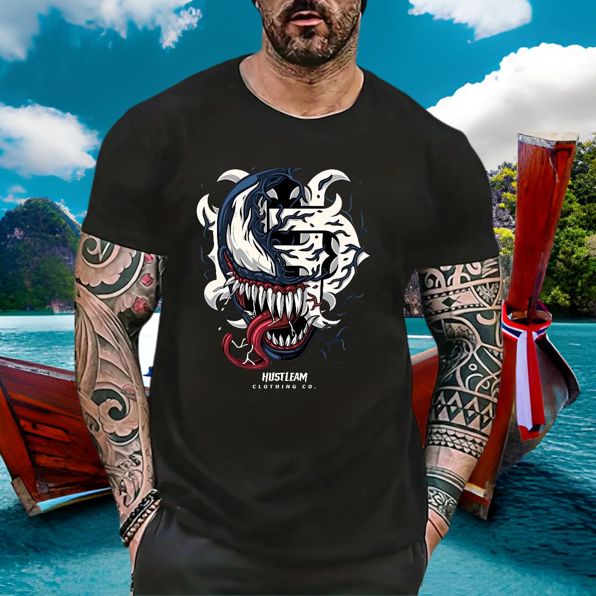 5A T shirt Sports Casual Cotton O Neck Short Sleeves Men Clothes T-Shirt Brand Custom Printing Clothes