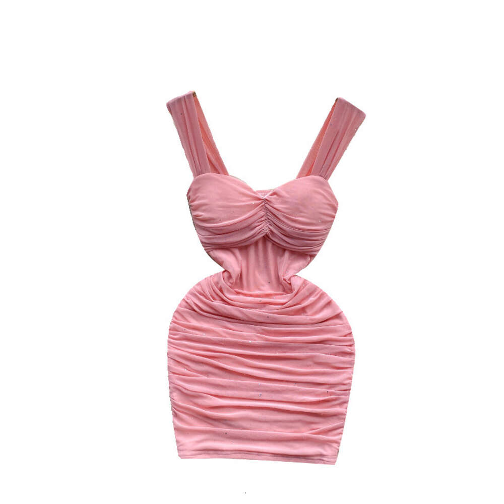 Pure desire dress womens scheming pleated waist slimming and sexy short skirt with elastic mesh suspender trendy skirt