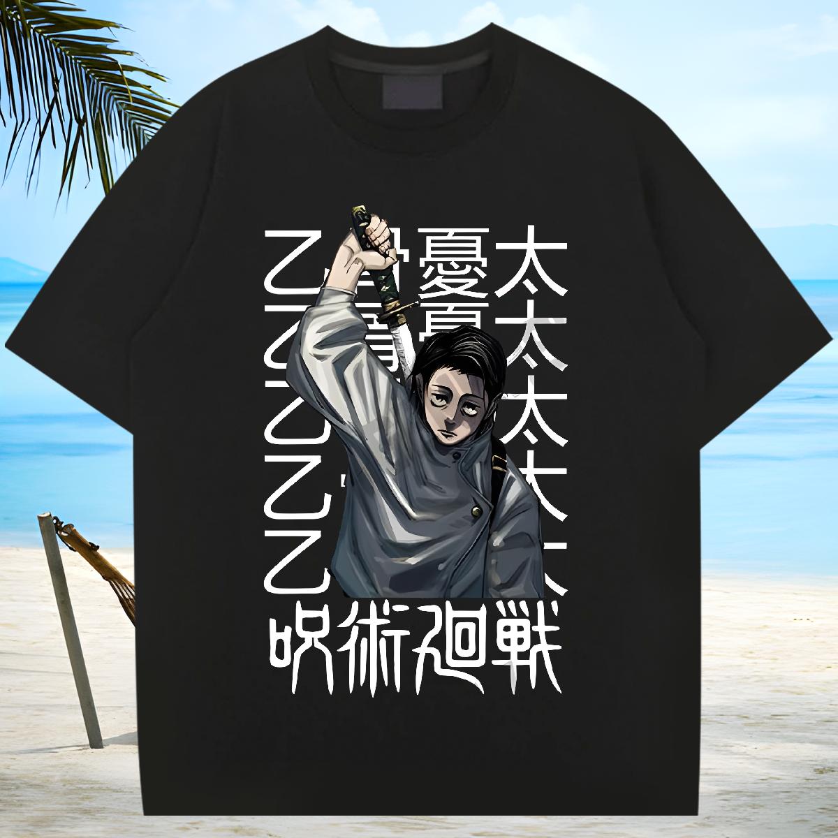 Fashion Casual Man T Shirts Anime Print Home Outdoor Couples T Shirts O-Neck Short Sleeve Cotton Brand Tees Shirts