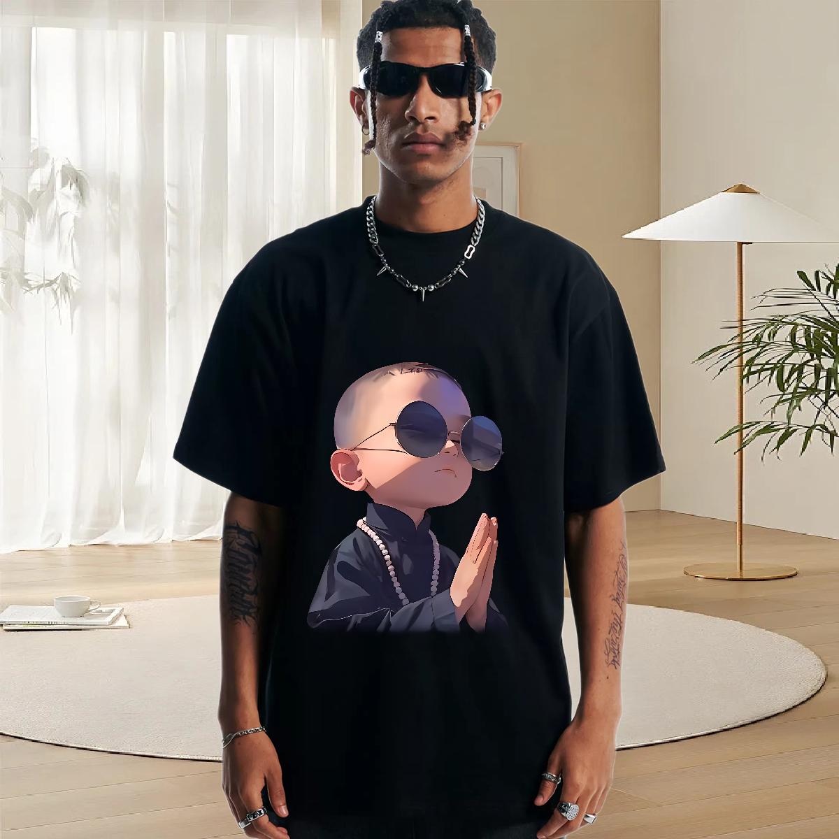 Brand T-Shirts for Men Home Outdoor Cotton Breathable Soft Men Tshirts Fashion DIY Printed Top Tees