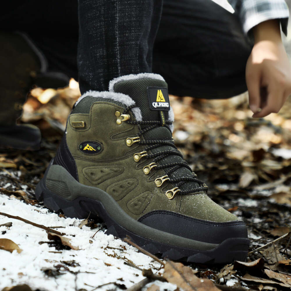 Shoes Winter Hiking Boot Outdoor Suede Trekking Men Sneakers Combat Military Fashion Casual Snow Boots 2024 7472d