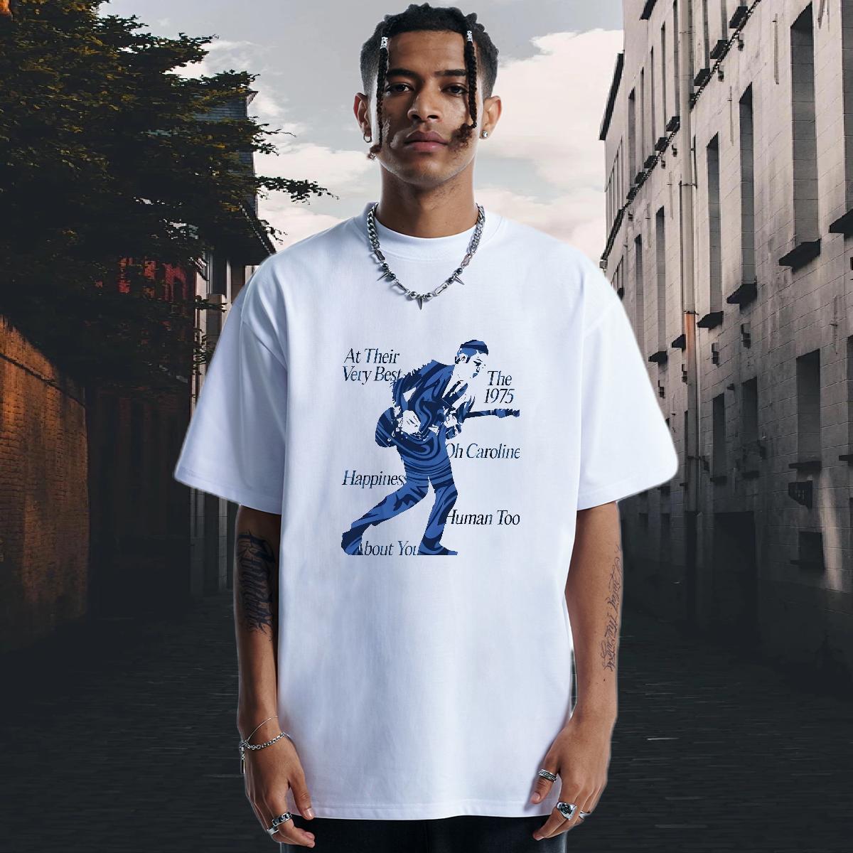 Classic T Shirts Men Short Sleeve Cotton O-Neck Hip Hop Street Couples T Shirts Anime Brand Clothes