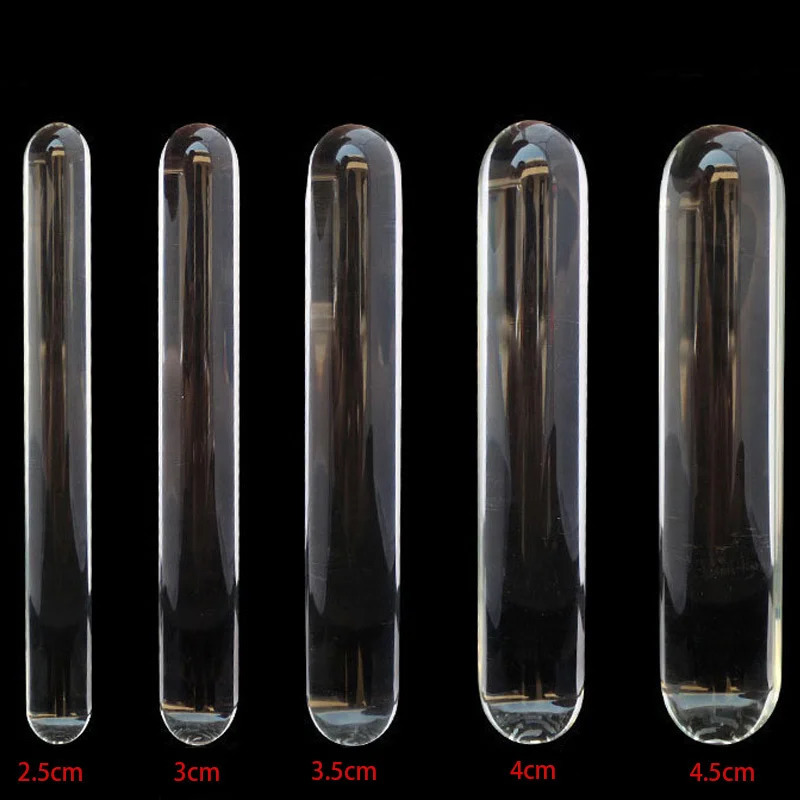Crystal Clear Glass Dildo Anal Plug G-spot Stimulates Female Masturbation Adult Sexual Toys 240516