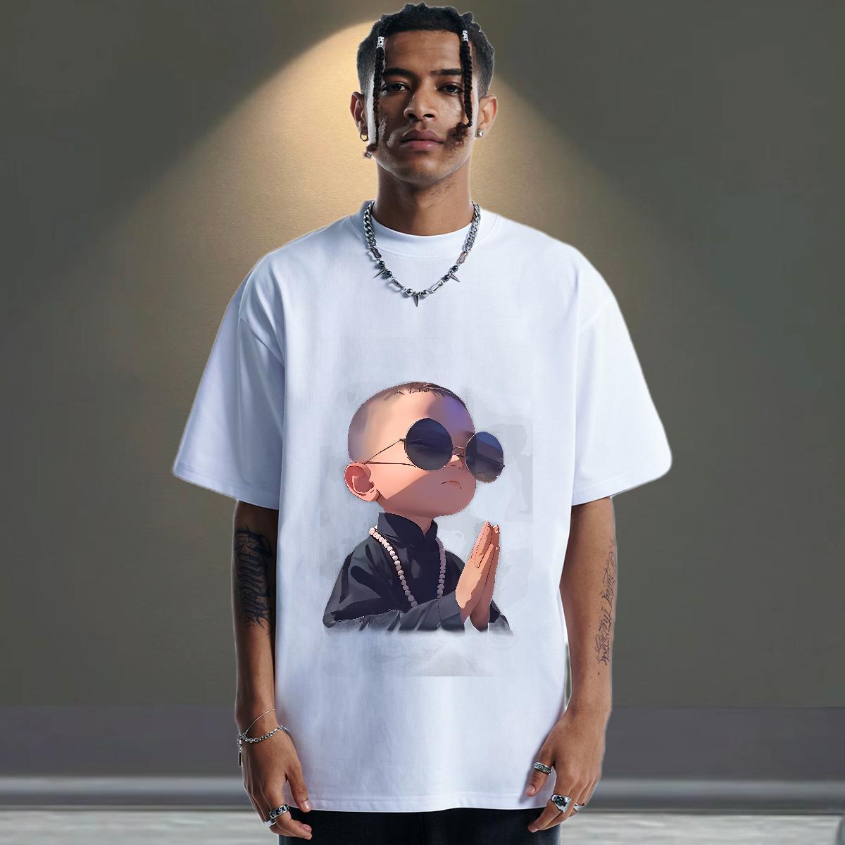 Cool T shirt Street Casual Short Sleeve Cotton O-Neck Men Tees Fashion Custom Print Oversized Clothes