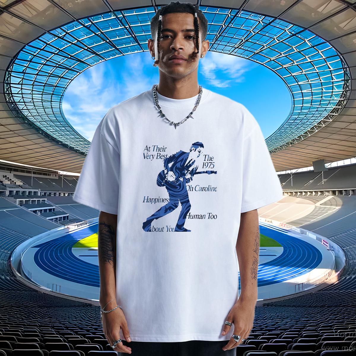Loose Fit T Shirts Men Breathable Short Sleeve Beach Tshirts Customized Fashion Casual Polos