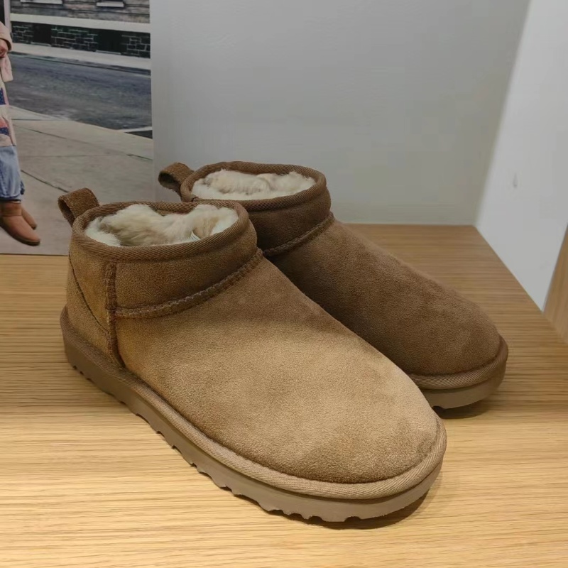 Tasman Slippers Tazz Mustard Seed Cartnut Fur Slides Sheepskin Classic Ultra Mini Platform Boot Winter Femmes Hommes Slip-On Chaussures Sleede Up