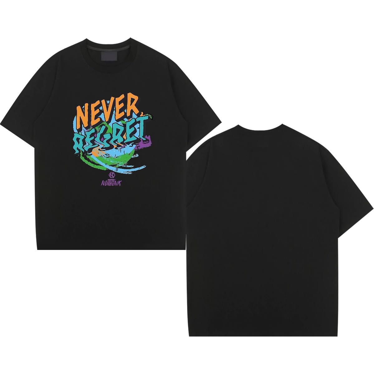 Loose Fit T Shirt For Man Casual Breathable Crew Neck Tshirts Custom DIY Anime Wear