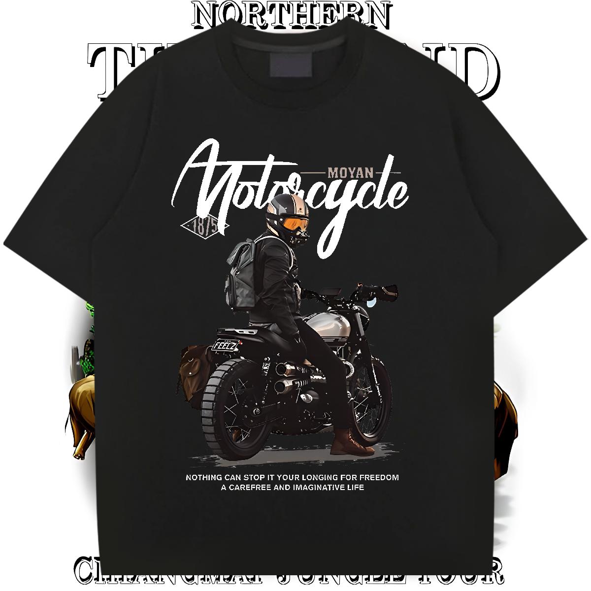 Classic T-Shirts Anime Street Wear Men Tees O-Neck Short Sleeve Cotton Cool Design Tops Shirt