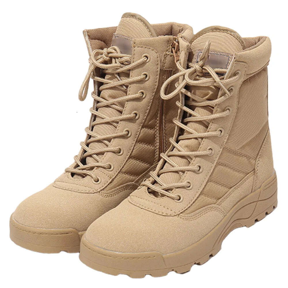 Desert Combat Breathable Mountaineering Shoes High-top Winter Tactical Military Boots Lightweight Non-Slip for Men be543