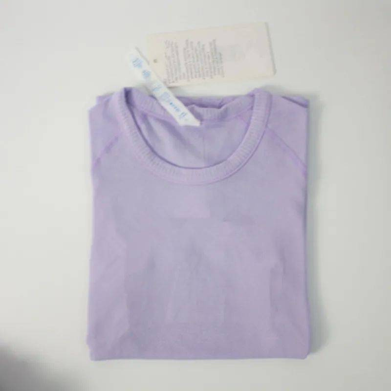 Women Designer Yoga Tshirt High Elastic Breathable Running Top Quick Dry Seamless Short Sleeve Sports Shirt Gym Workout Outdoor Activewear Fitness Clo